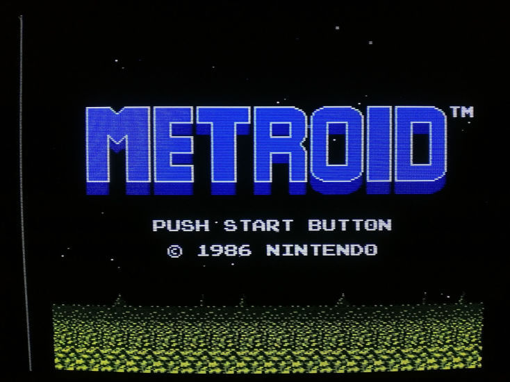 Example of Metroid Output Over Composite On CRT Monitor