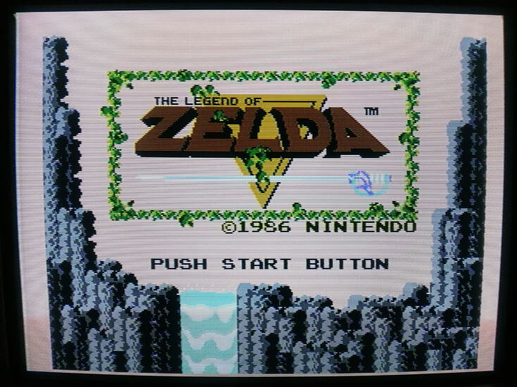Example of Legend Of Zelda Output Over Composite On CRT Monitor