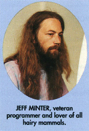 Jeff Minter, veteran programmer and lover of all hairy animals.