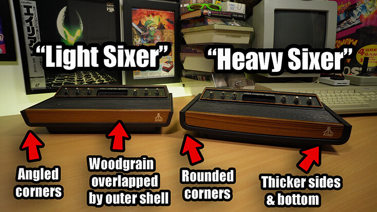 Atari 2600 "Heavy Sixer" vs "Light Sixer" Differences
