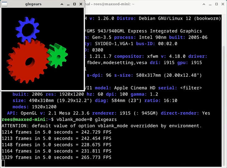 Intel GMA 950 / 945gm Express GPU Acceleration In Linux With i915 ...